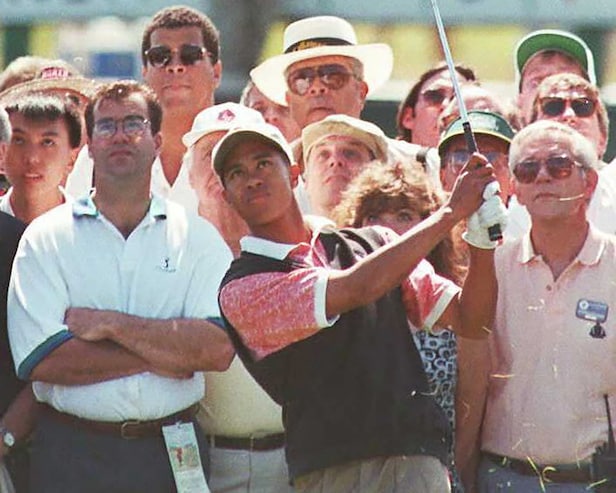 The scorecard from Tiger Woods first ever U.S. Open round